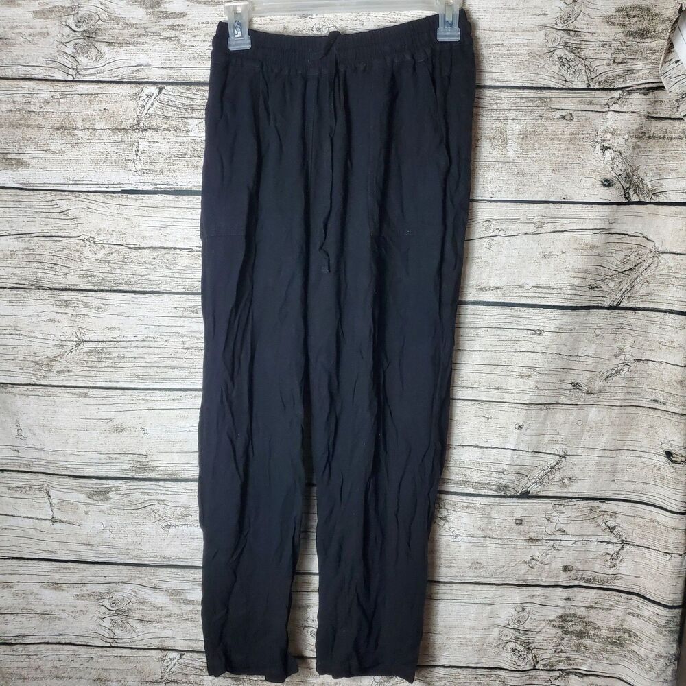 Meomua Linen Black Casual Pants Size Medium NWT
